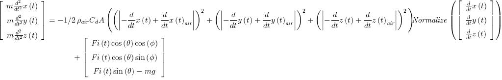 3Dof Drag Equation