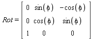 rotation matrix