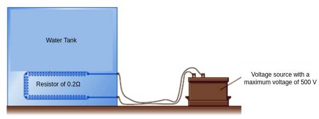 Diagram of electrical heating circuit.