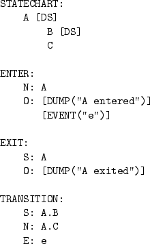 \begin{table}\begin{center}
\begin{minipage}{5.2cm}
\begin{verbatim}
STATECHAR...
...N:
S: A.B
N: A.C
E: e\end{verbatim}
\end{minipage} \end{center}
\end{table}